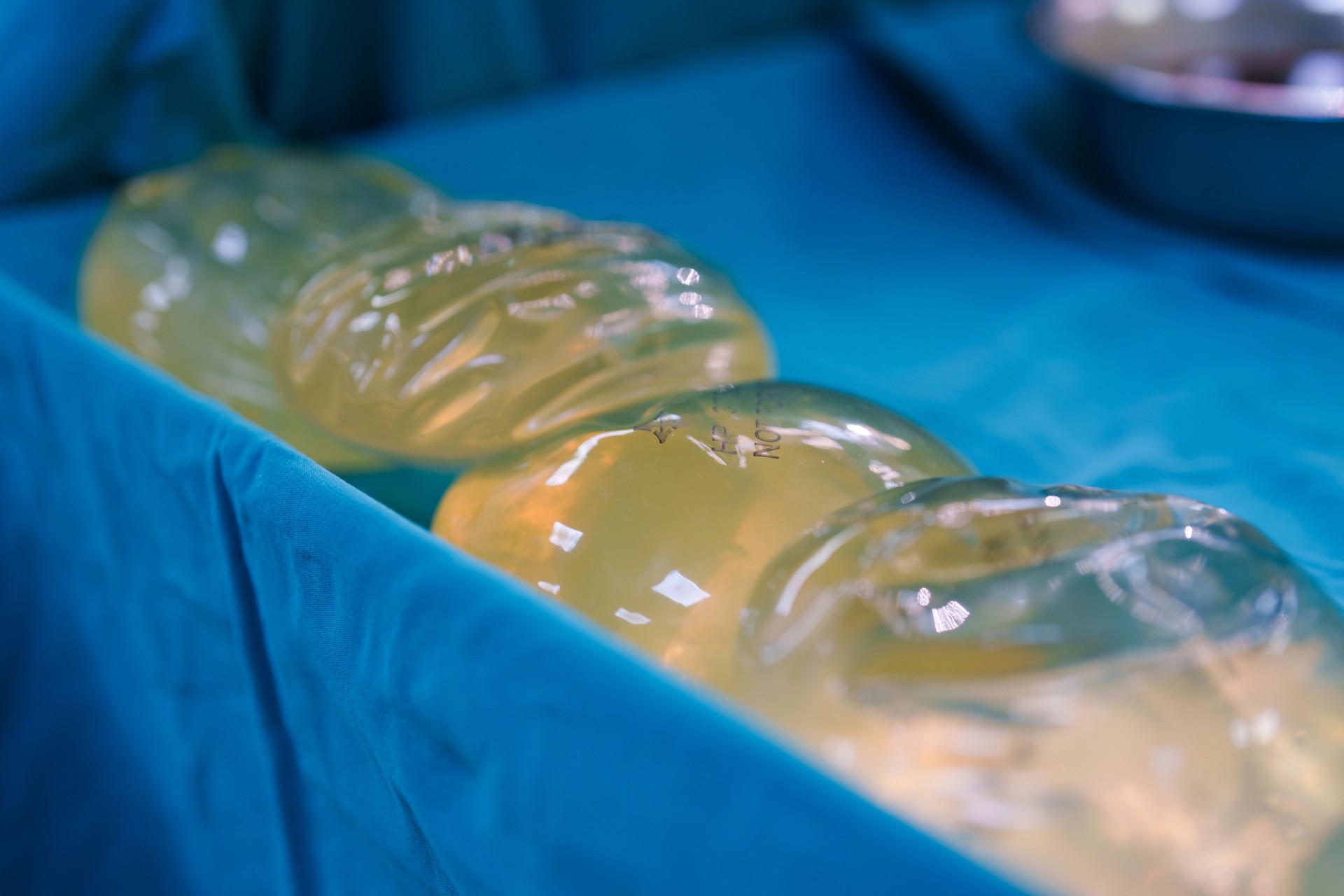 Varieties of Silicone Implants on Sterile Table in Breast Augmentation Surgery